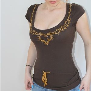 Vintage Brown Top